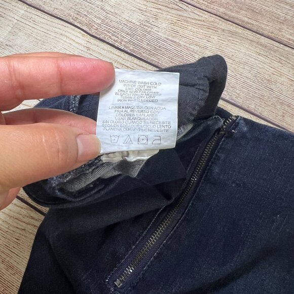 Copper Key Women's Medium Denim Mini Skirt Dark Wash Back Zip Casual A-Line - Picture 3 of 9